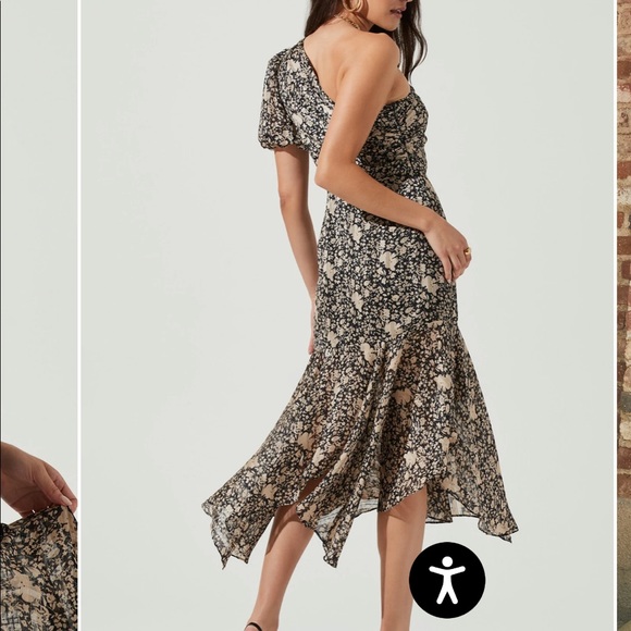 ASTR the label Santorini floral one shoulder midi dress - Picture 5 of 6